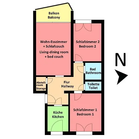 3 Zi, Balkon, Ruhig, 73m²: Ein Hauch Von Luxus Appartamento Ulma